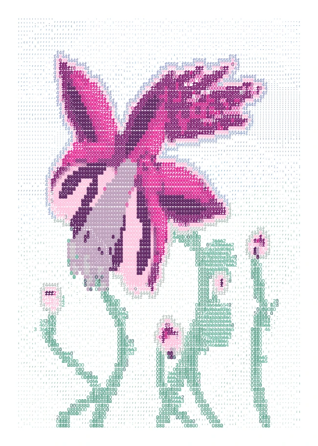 The same magenta columbine with 5 additional blooms from its ownership history.